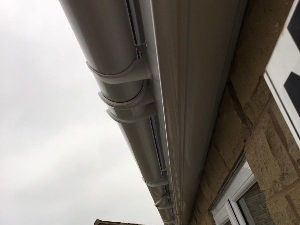 guttering on a customers roof